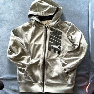 Nike Dri-fit gray zip up